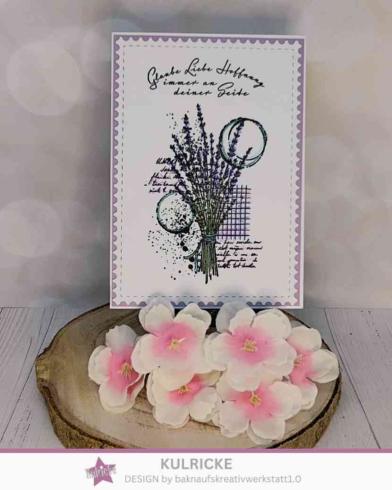 Kulricke Hintergrundstempel "Lavendel Hintergrund" Clear Stamp