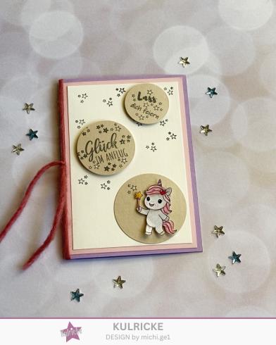 Preview: Kulricke Stempel "Einhorn-Minis" 10x10cm Clear Stamp