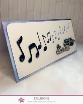Preview: Kulricke Stanzschablone "Musiknoten" Craft Die 