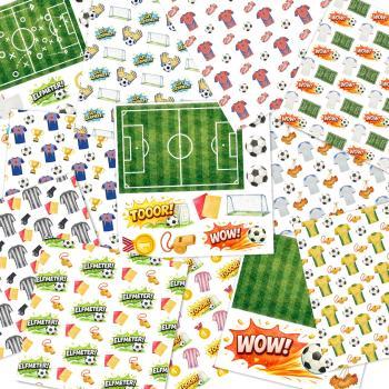 Preview: LaCreativ - Designpapier "Fußballfieber" Paper Pack 6x6" - 24 Bogen