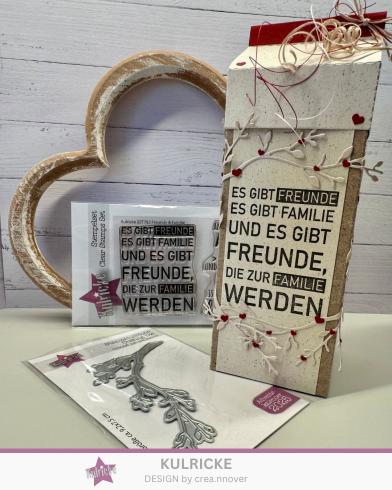 Preview: Kulricke Stempelset "Freunde & Alles gut "  A7 Clear Stamp