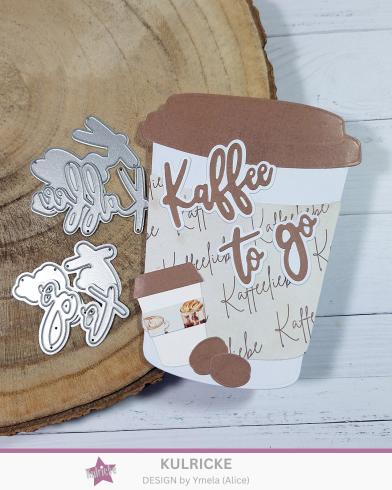 Preview: Kulricke Stanzschablone "Kaffee to Go" Craft Die