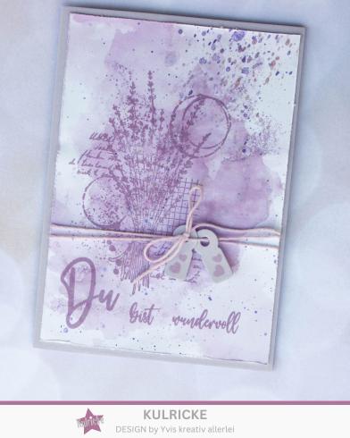 Kulricke Hintergrundstempel "Lavendel Hintergrund" Clear Stamp