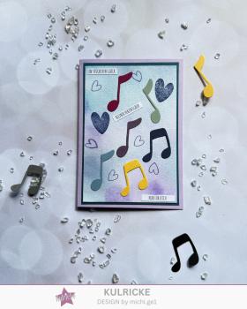 Preview: Kulricke Stanzschablone "Musiknoten" Craft Die 