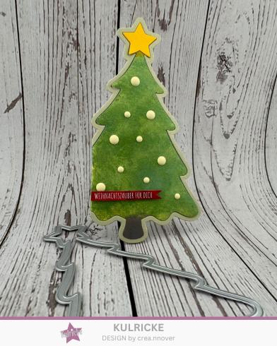 Preview: Kulricke Designpapier - "Süßer Weihnachtszauber A7" Label Papier A7