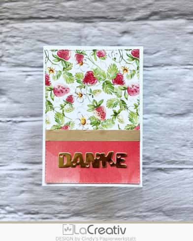 LaCreativ - Designpapier "Erdbeerglück" Paper Pack 6x6" - 24 Bogen