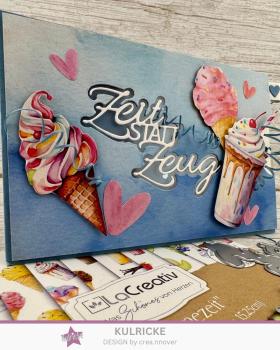 LaCreativ - Designpapier "Eiscremezeit" Paper Pack 6x6" - 24 Bogen