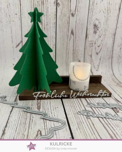 Kulricke Stanzschablone "Fröhliche Weihnachten mit Schatten" Craft Die 