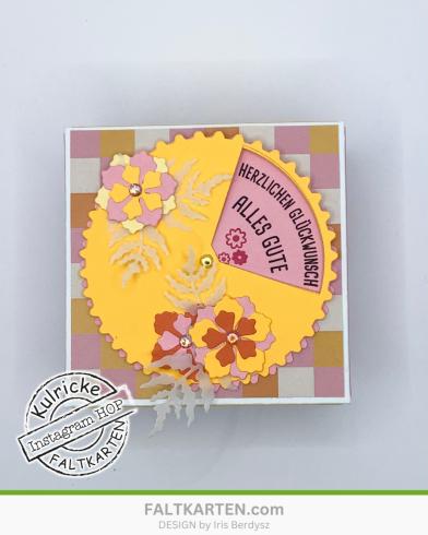 Kulricke Stanzschablone "Drehkarte inkl. Stencil" Craft Die