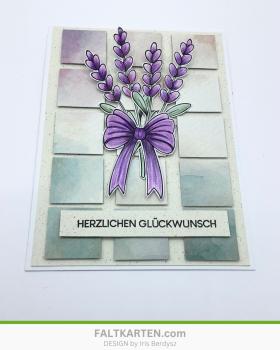 Kulricke Stempel "Lavendelliebe" Clear Stamp