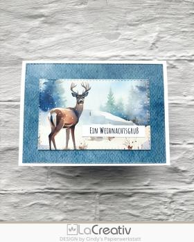 LaCreativ - Designpapier "Spaziergang im Winterwald" Paper Pack 6x6" - 24 Bogen