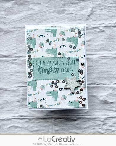 LaCreativ - Designpapier "Tierische Partygäste" Paper Pack 6x6" - 24 Bogen