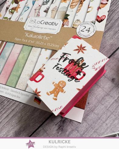 LaCreativ - Designpapier "Kakaoliebe" Paper Pack 6x6" - 24 Bogen