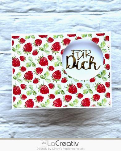 LaCreativ - Designpapier "Erdbeerglück" Paper Pack 6x6" - 24 Bogen