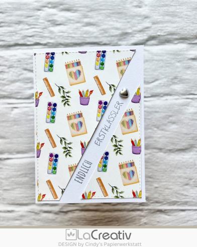 LaCreativ - Designpapier "Farbenfroher Schulanfang" Paper Pack 6x6" - 24 Bogen