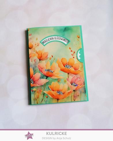 Kulricke Stanzschablone "Drehkarte inkl. Stencil" Craft Die