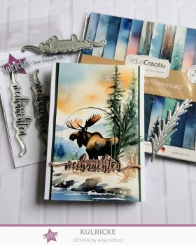 LaCreativ - Designpapier "Spaziergang im Winterwald" Paper Pack 6x6" - 24 Bogen