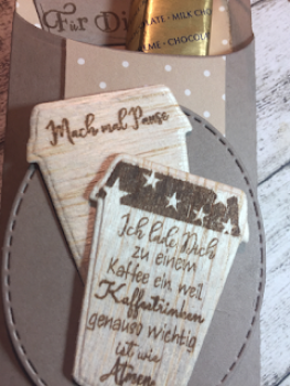 Preview: Gratis ab 50 € Kulricke Stanzschablone - "Kaffee to Go"