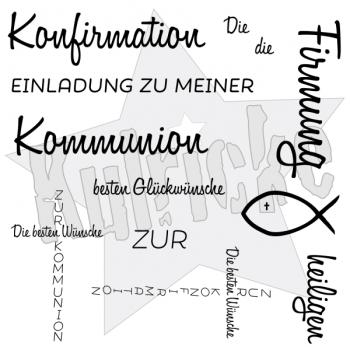 Kulricke Stempelset "Kommunuion/Konfirmation" Clear Stamp