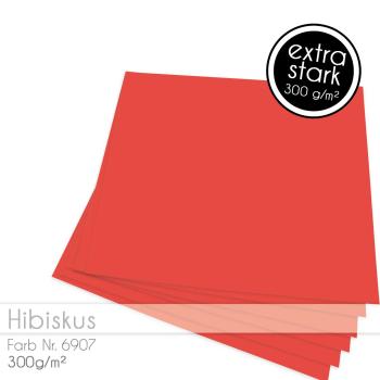 Cardstock "Basic" 12"x12" 300g/m² (30,5 x 30,5cm) in hibiskus
