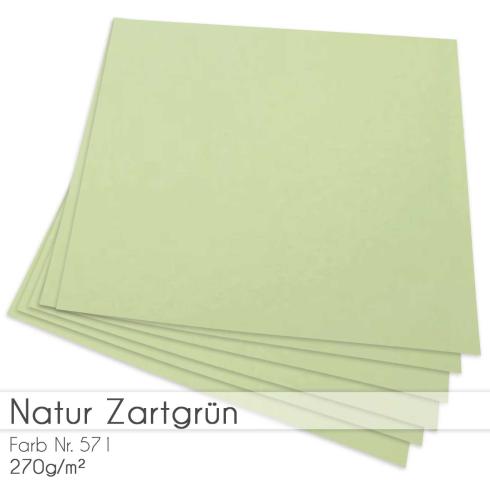 Cardstock "Natur" 12"x12"  270g/m² (30,5 x 30,5cm) in natur zartgrün