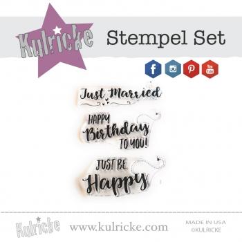 Be Happy Stempel Set