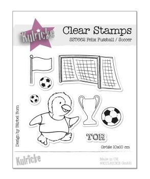 Kulricke Stempel "Felix Fussball / Soccer" Clear Stamp