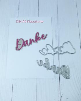 Kulricke Stanzschablone "Danke mit Schatten" Craft Die