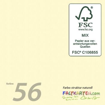 Cardstock - Bastelpapier 220g/m² DIN A4 in struktur naturell