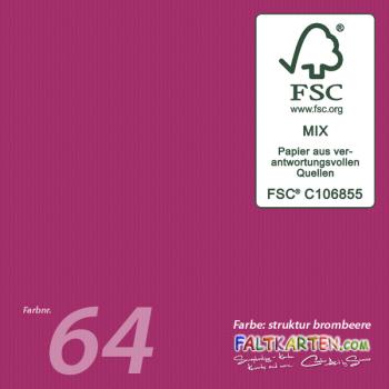Cardstock - Bastelpapier 200g/m² DIN A4 in struktur brombeere