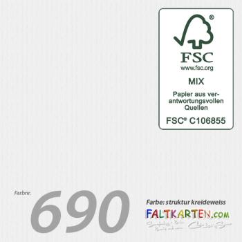 Cardstock - Bastelpapier 220g/m² DIN A4 in struktur kreideweiss