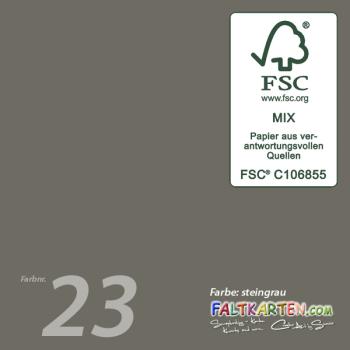 Cardstock 12"x12"  240g/m² (30,5 x 30,5cm) in steingrau
