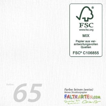 Cardstock 12"x12"  240g/m² (30,5 x 30,5cm) in leinen (weiss)