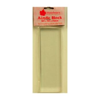 Woodware - Acrylic block - Long - 50x150x15mm - Stempelblock