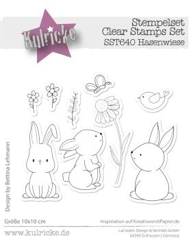 Kulricke Stempel "Hasenwiese" Clear Stamp