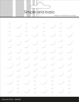 Simple and Basic Adhesive Enamel Dots" Soft White " - Klebepunkte