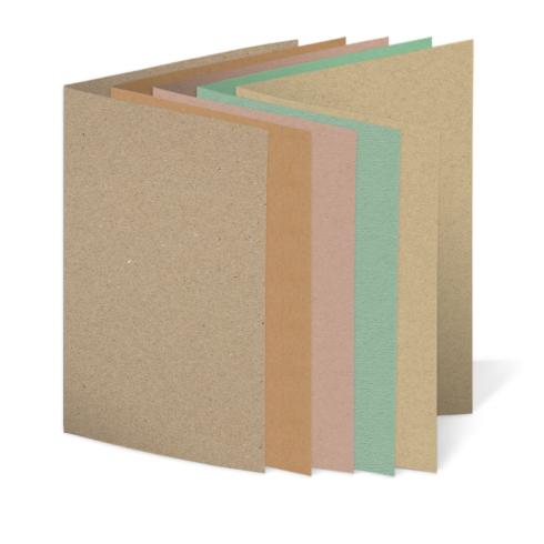 Sortiment "Krafttöne" 25x Faltkarten in 5 Farben DIN B6 - farbig sortiert