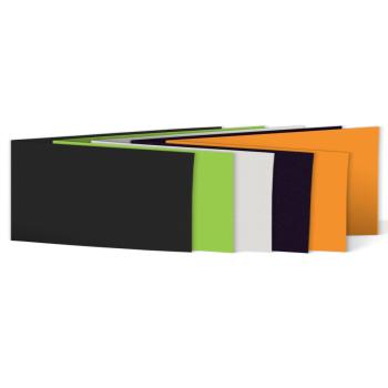 Sortiment "Halloween" 25x Faltkarten in 5 Farben DIN Lang - farbig sortiert