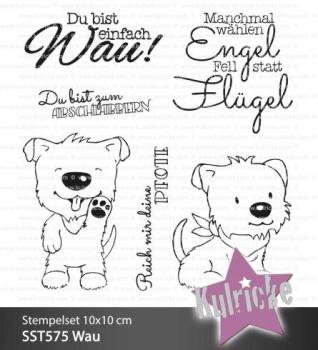 Kulricke Stempelset "Wau" Clear Stamp