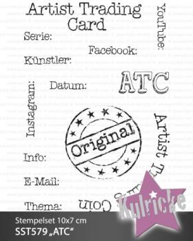 Stempelset "ATC" Clear Stamp