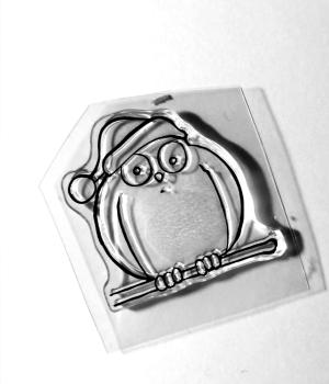 Kulricke Stempelset "Weihnachtseule" Clear Stamp