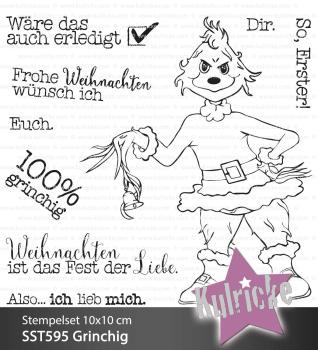 Kulricke Stempelset "Grinchig" Clear Stamp