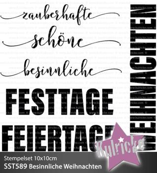 Kulricke Stempelset "Besinnliche Weihnachten" Clear Stamp