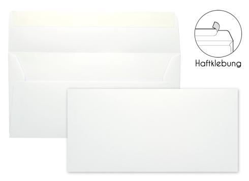 Briefumschlag DIN-Lang 120g/m² oF Haftklebung in weiss