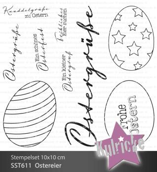 Kulricke Stempelset "Ostereier" Clear Stamp