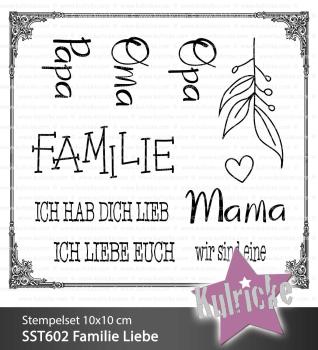 Kulricke Stempelset "Familien Liebe" Clear Stamp