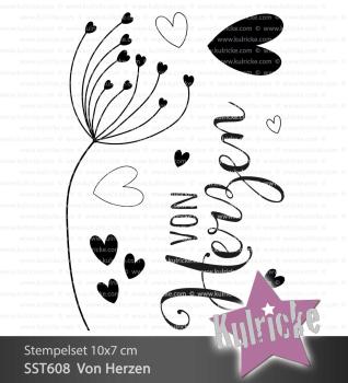 Kulricke Stempelset "Von Herzen" Clear Stamp