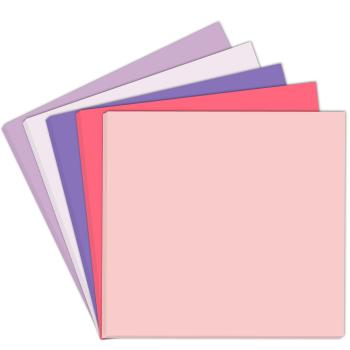 Farbkartonset "Rosatöne" 20x Cardstock in 5 Farben Format 12x12 - farbig sortiert