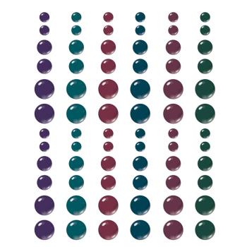Preview: Simple Stories - Enamel Dots "Color Vibe Darks" 72 Stück 