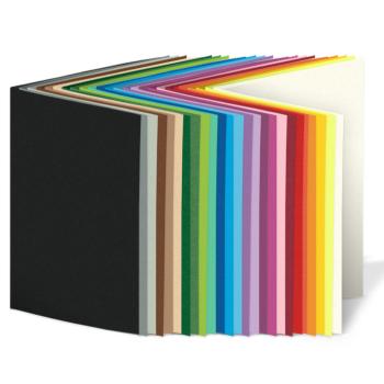 Sortiment "25 Farben Basic" 25x Faltkarten in 25 Farben DIN B6 - farbig sortiert